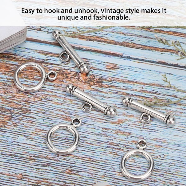 20 stk DIY smykker Håndlavet Toggle Clasp Halskæde Armbånd Smykkefund Fremstilling af tilbehør
