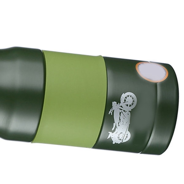 Termisk flaske i rustfritt stål bærbar stor kapasitet Fasjonabel vakuum termisk flaske for utendørs 680 ml grønn