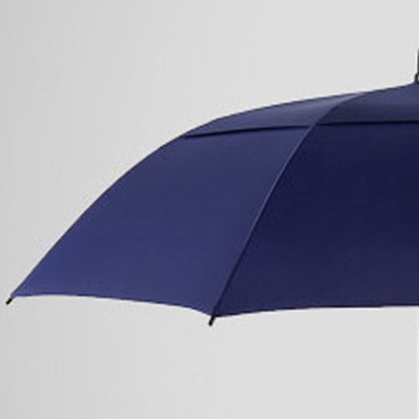 Automatisk paraply med dobbeltlags åndbar forretningsparaply til solskin og regnvejr Marineblå