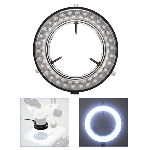 Ringlys stereomikroskoplampe til reparation af smykker (EU 220V)