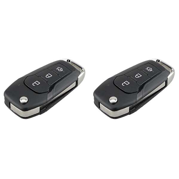 2X Smart Bilfjernkontrollnøkkel 3 Knapper 433MHz 49Chip Passer for KA+ Modeo Glaxy 2014 2015 2016 DS7T-15K601-B.pa