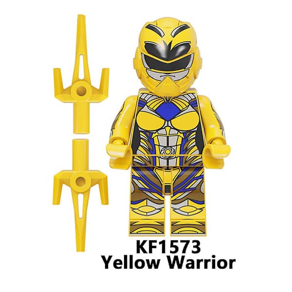 7-pack Power Rangers Byggklossar Figurer Montering Minifigurer Leksaker Presenter Till Barn