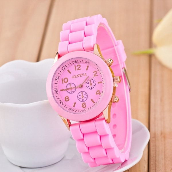 Quartz Armbåndsur Elektronisk Klokke ROSA pink