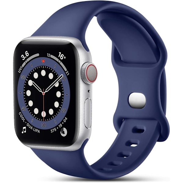 Flettede Solo Loop-armbånd kompatible med Apple Watch 40 mm 38 mm 41 mm til kvinder og mænd, justerbart elastisk sportsarmbånd i nylon