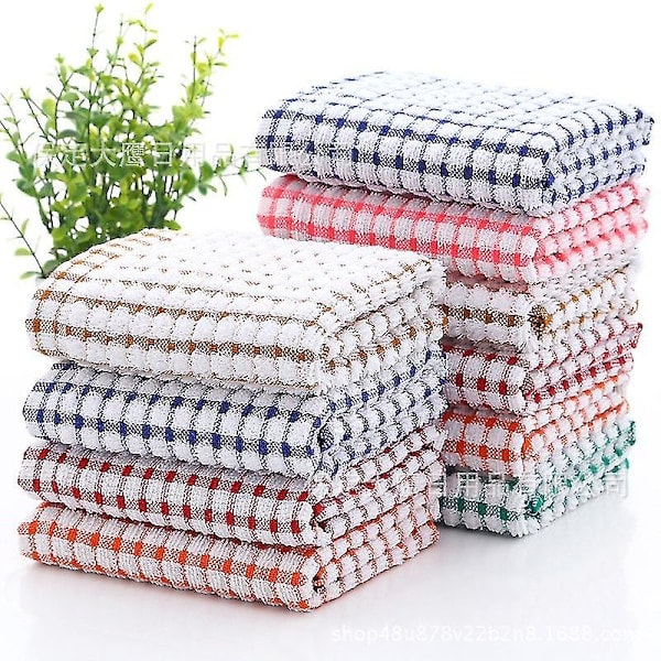 Pakke med 10 Frottéhåndklæder (28 x 40 cm) - Superblød Ringspundet Kæmmet Bomuld Højdensitetsvævning & Tyk Konstruktion Ultra Absorberende & Mj...