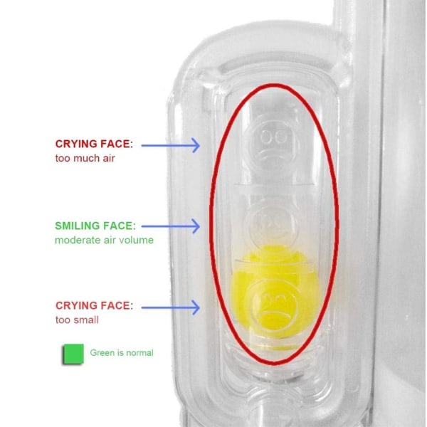 3000ml/5000ml Lung Trainer Breathing Trainer Volumetric Training Lung Breathing Trainer