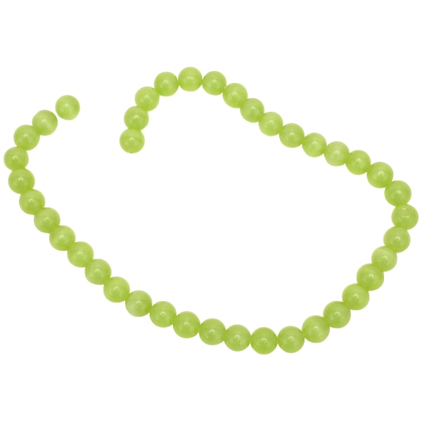 0.39in diameter runde perler naturstein DIY armbånd halskjede smykker å lage tilbehør Mørk OD Grønn