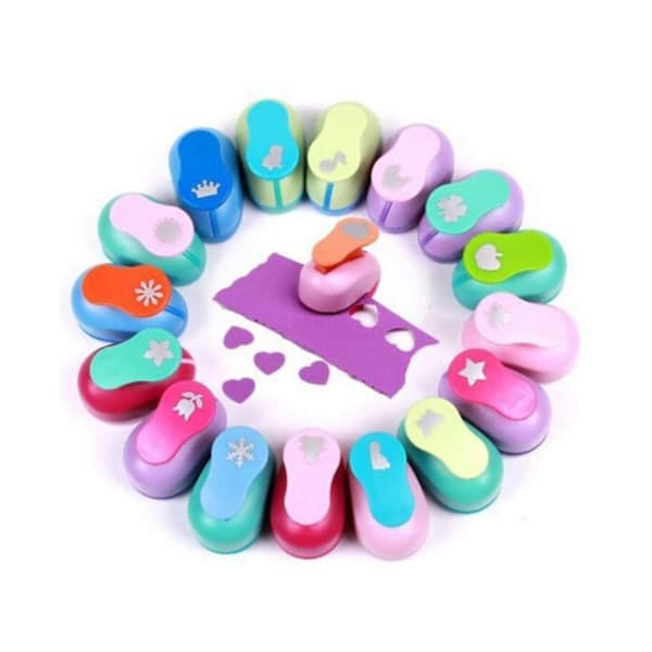 Børne DIY Scrapbog Kortfremstilling Papir Shaper Mini Hul Punch Legetøj