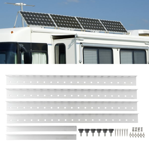 28 tuuman aurinkopaneelin kallistuskiinnike Kannettava alumiiniseos kolmiomainen huokoinen aurinkopaneeli set matkailuveneille