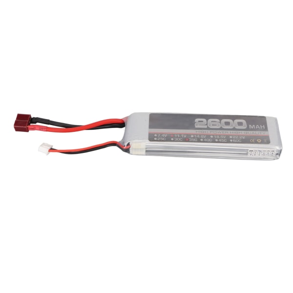 11,1V 35C 2600mAh 3S RC Lipo-batteri for FPV Racing Drone Quadcopter Helikopter Fly RC Båt RC Modeller T Plugg