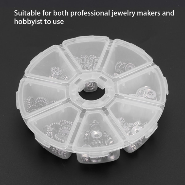 160 stk Vintage Buddha perler DIY smykkefremstilling tilbehør forsyninger (Spacer Beads)