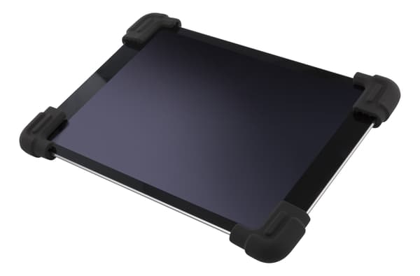 DELTACO silikonecover til 9-11,6\" tablets, stativ, sort