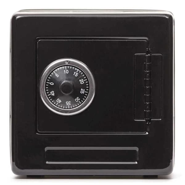 Mini Safe / Sparegris med Kombinasjonslås Svart