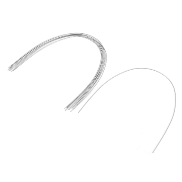 50 stk Ortodontisk rektangulær buetråd nikkel titan elastisk ortodontisk buetråd 0,018 X 0,022 tommer øvre