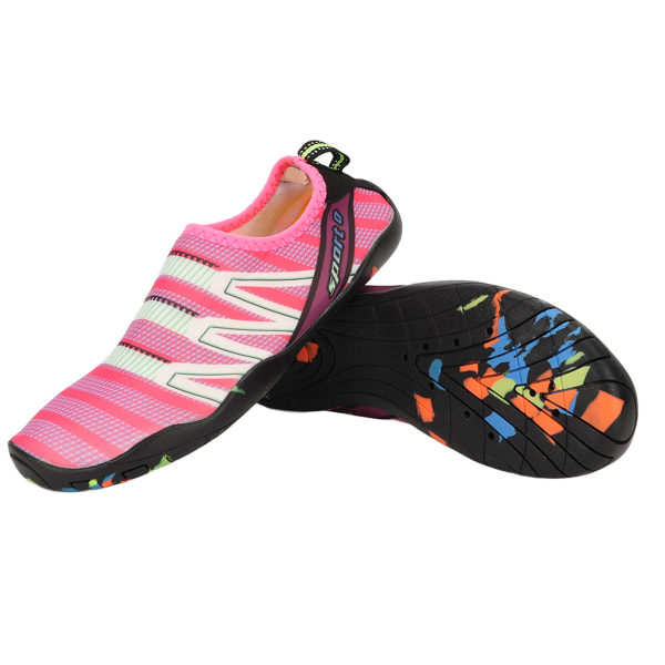 Damedykkersko Letvægts åndbar udendørs snorkelsko Hurtigtørrende lyserøde sko til strandstrømssporing Vandring 36