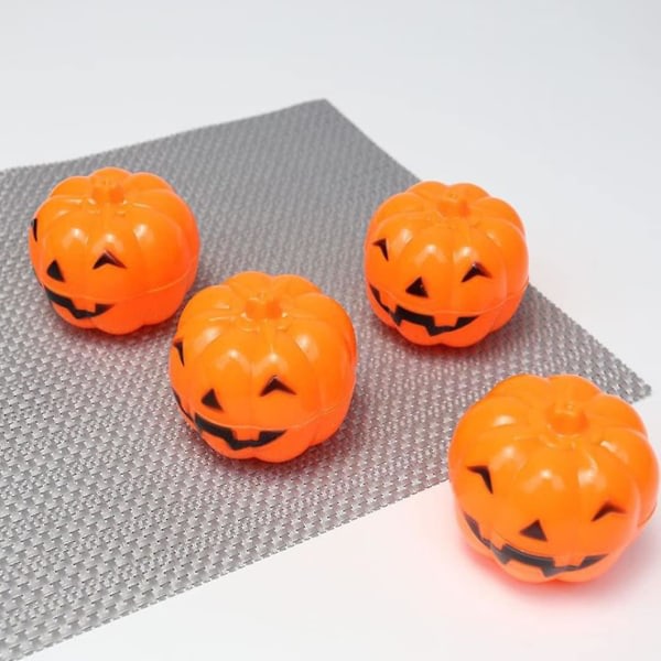 4st Halloween Mini Pumpkin Desktop konstgjord pumpa present Godis Snack Box Dekor for fest, prydnader til Halloween