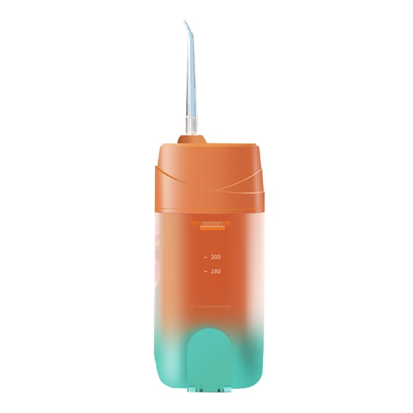 Elektrisk vandtandtråd 3 tilstande 200 ml IPX7 vandtæt ledningsfri mundskylningsmaskine Vandtandrens til tandrensning Orange