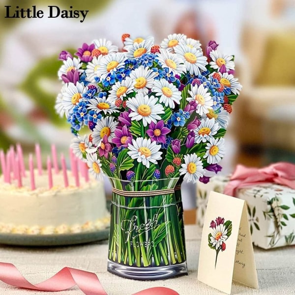 3D Pop-up bukett Papir Blomster LITTLE DAISY LITTLE DAISY Little Daisy Little Daisy