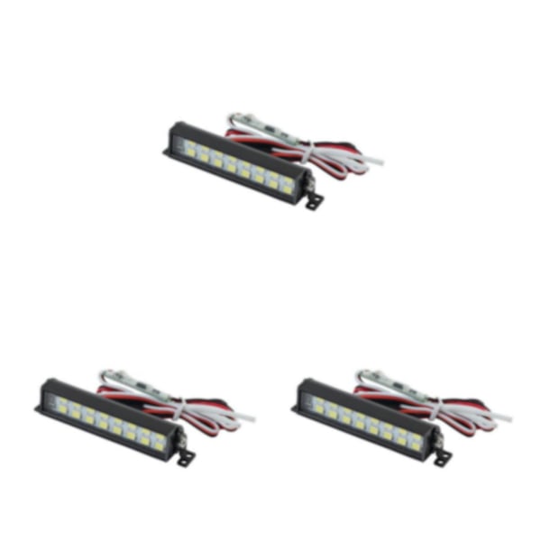 1/2/3/5 Lyssterk LED Lyslist Taklampe for SCX10 D90 1/10 Skala 52mm L universal 52mm L universal 3Set