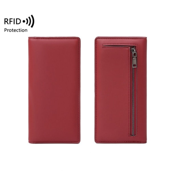Steam lommebok RFID Tyverisikrings lommebok RØD rød red
