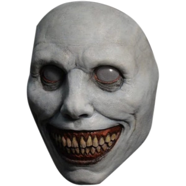 Skummel Halloween-maske for voksne - Smilende demoner, skrekkmasker cosplay skumle Halloween-kostymetilbehør for Halloween-fest karneval cosplay (1 stk)