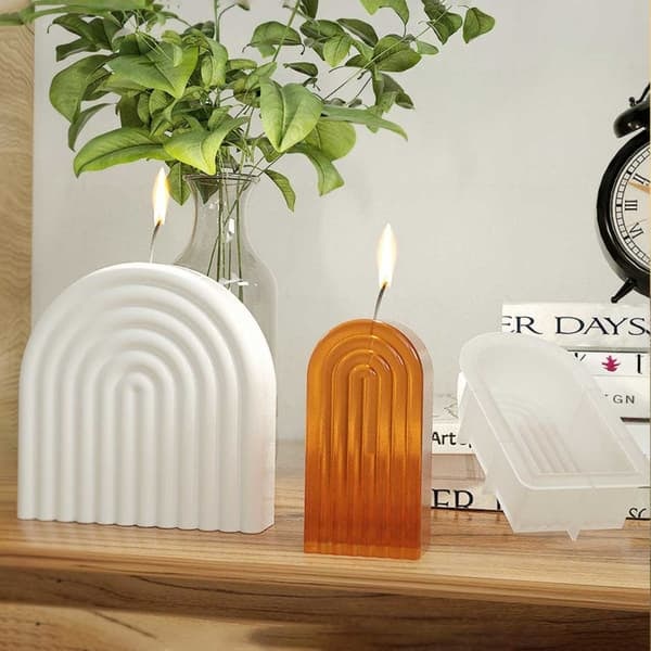 Ljusform Stearinljus U-Form Båge 15cm—pa