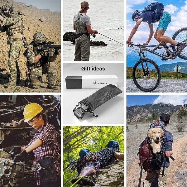 Taktiskt bälte, militärvandring 3,8 cm arbetsbälte med robust snabbspänne (PA)