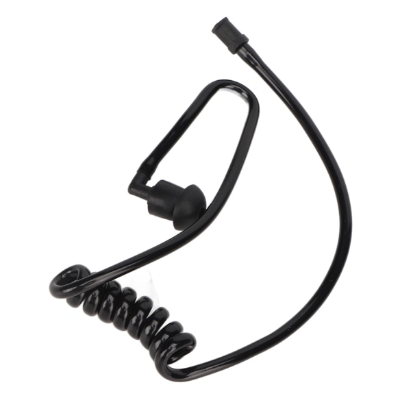 Ørestykke akustisk rør kveilet erstatning 2-veis radiohodesett mikrofonrør med øretupp for Motorola for Kenwood for Icom rosa ørepropper