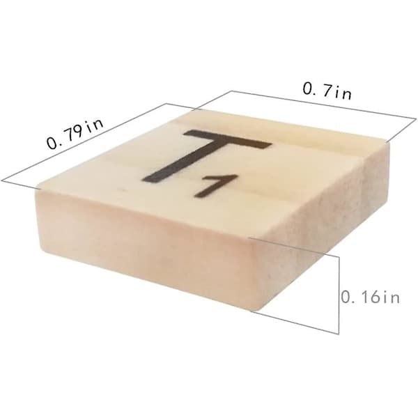 500 Trebokstaver for underlag, Scrabble-bokstaver for håndverk - acsergery DIY Tregave