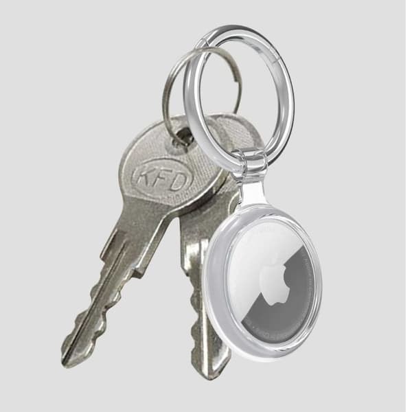 2-Pack Transparent Apple Airtag Fodral 360 Heltäckande—pa