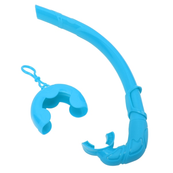 Dry Snorkel Full Silikon Mjuk Bärbar med förvaringslåda Snorkelrör för vuxna Barn Simträning Blå