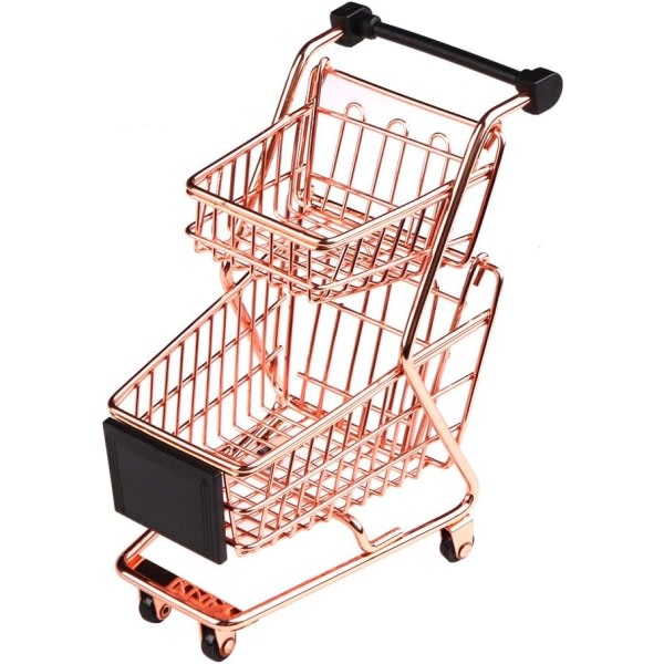 Mini Metal Shopping Cart Supermarket Handcart Trolley, Bord Av