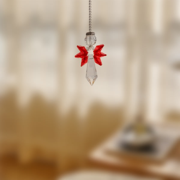 Glas kristall regnbåge ängel prydnad hängande hänge present, förpackning style1