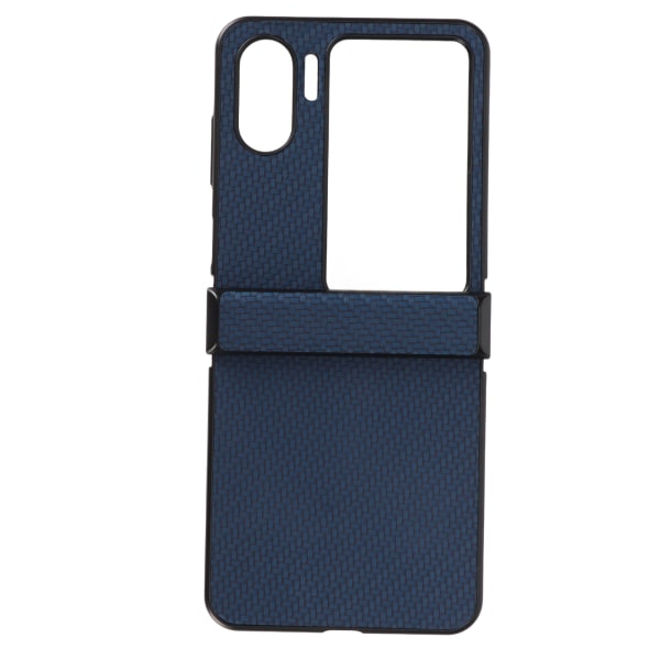 Telefonveske for OPPO Finn N2 Flip Carbon Fiber Texture Fold Mobiltelefon Plastbeskyttelsesveske Blå