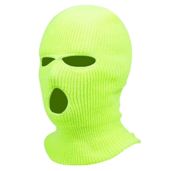 Vit Balaclava Skidmask Rånarluva—pa