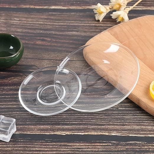 4 stk. Premium Glasbrikker, Perfekt til Servering, Snacks, Frugt, Kaffe og Tekopper Tekop og Underkop