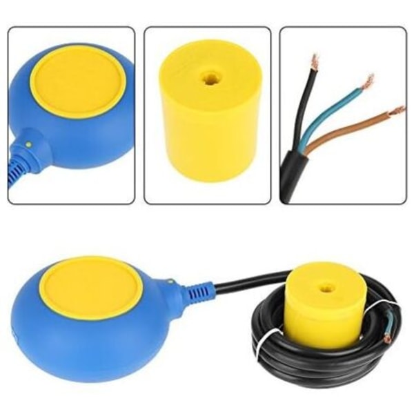 Vätskenivåsensorer Flottörbrytare Vätskenivåregulator Vattennivåsensor Kontaktbrytare 220V 16A 2m/78,7 Tum.pa
