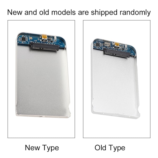 Ultratank Harddiskboks i Aluminiumlegering til 2,5-tommers USB3.0 SATA Harddisk Sølv