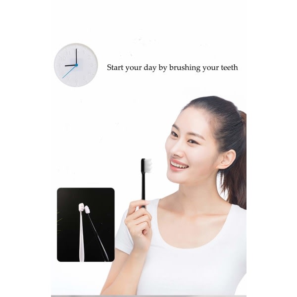 2-pack extra mjuk tandborste, ultramjuk tandborste för vuxentandborste Bra rengöringseffekt för känsliga tänder Oral Gum Recession