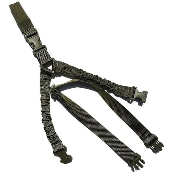 Justerbar enkelpunktsrem, taktisk Airsoft elastisk rem