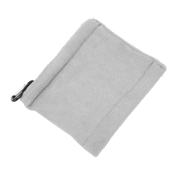 Golfhåndklær Myke flerbruks høy vannabsorpsjon Bærbar mikrofiber golftørkeklut for ball Golfkøller Grå