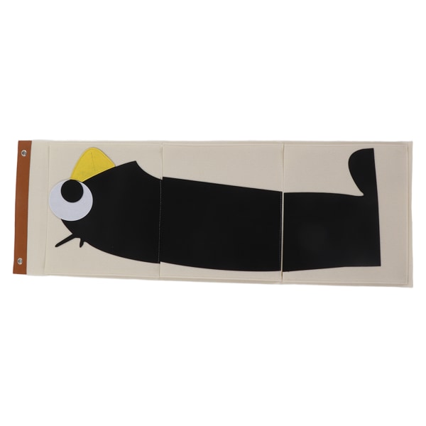 Seinälle kiinnitettävä säilytyspussi 3 kerrosta kaappi sänky sarjakuva huopa eläintyyppinen oven yläpuolella riippuva säilytyspussi pingviini 100,7x35 cm