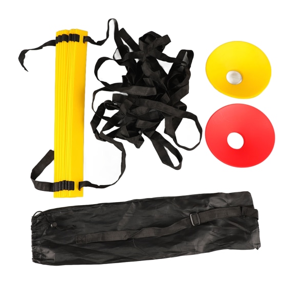 Speed ​​Agility Train Kit Agility Football Ladder Soccer Cones Treningsutstyr med bag
