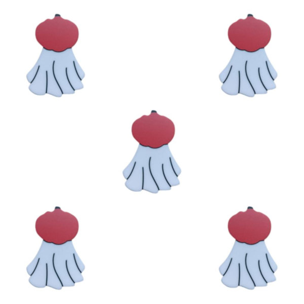 1/2/3/5 Färgglada Roliga Spöken Emalj Nål Snygg Universal Brosch B B 5PCS
