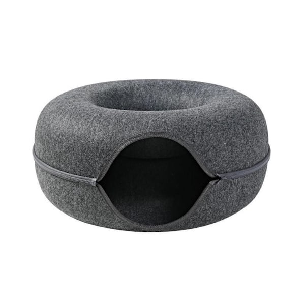 Katthög Kattunnel Donut MÖRKGRÅ