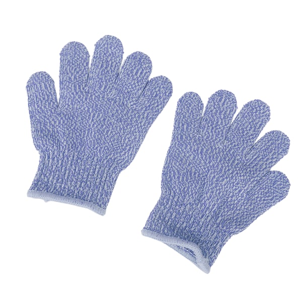 1 par nivå 5 kuttbestandige hansker Barnebeskyttelse Skjærsikre hansker for utendørs hagearbeid Blå
