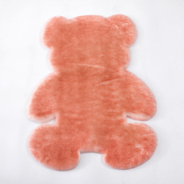 Sarjakuva karhumatto Eläimet Muoto Yksinkertainen Söpö Tyyli Pehmeä Mukava Polyesterikuitu Lasten matto makuuhuoneeseen Pinkki karhu 45cmx60cm