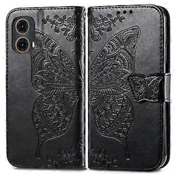 Lærveske for Motorola Moto G85