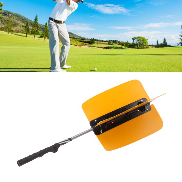 Golf Power Resistance Trainer V -muotoiset tuulettimen siivet Golf Swing -harjoitusapu luistamattomalla kahvalla golfharjoitteluun oranssi