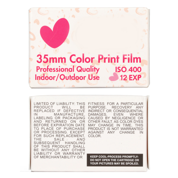 35 mm farvefilm ISO 400 bred eksponering Latitude Medium kontrast HD kamera farve negativ film til 135 kameraer 12 eksponeringer